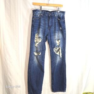 AEROPOSTALE MEN'S JEANS RIPPED RELAXED FIT SIZE 30x30
